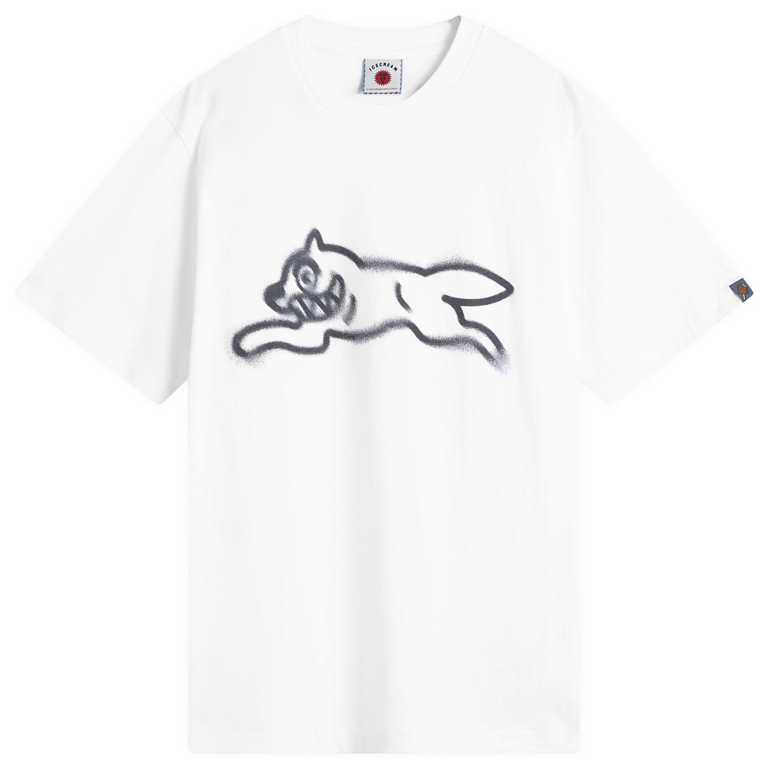 Тениска BBC IceCream Spray Paint Running Dog T-Shirt Бяло | IC25440-WHT, 0