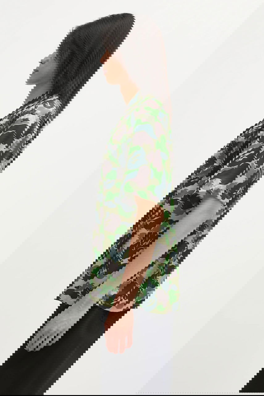 Риза BAPE Camo Short-sleeve Cuban Collar Shirt Многоцветен | 001SRL301007M, 1