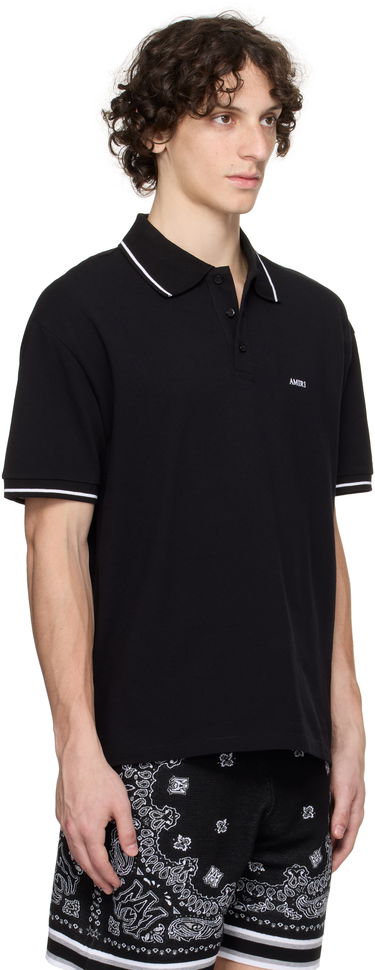 Поло тениска AMIRI AMIRI Polo With Tipping Черно | AMJYPO1018, 1
