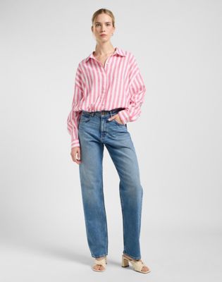 Риза Lee Lee Elasticated Shirt, Size XS Розово | 112363502, 1