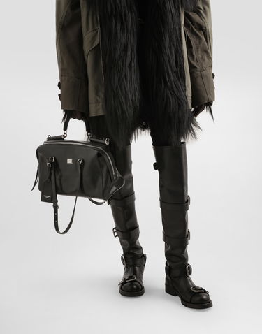 Чанта през рамо Dolce & Gabbana Dolce & Gabbana Vittoria Calfskin Shoulder and Crossbody Bag Черно | BB7844AW11880999, 1