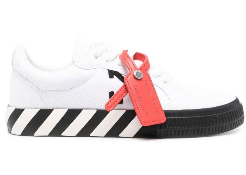 Кецове и обувки Off-White Vulcanized Low Canvas White Black Ice W Бяло | OWIA272C99FAB0050110, 0