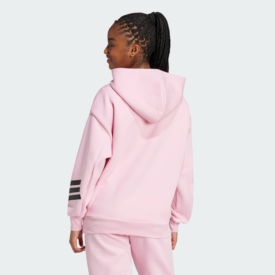 Суитчър adidas Performance Fleece Hoodie Розово | JE0183, 1