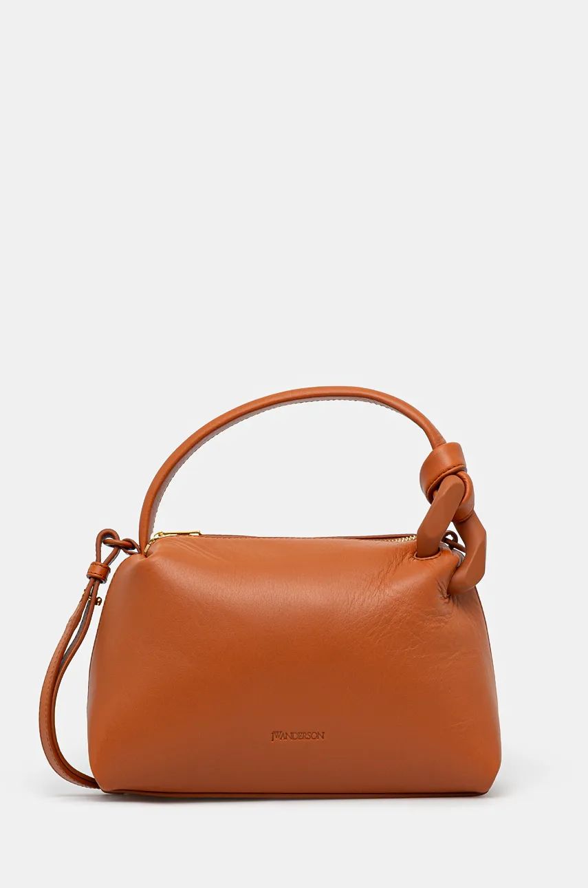 Дамска чанта JW Anderson The Jwa Small Corner Bag Кафяво | HB0619.LA0307.142, 0