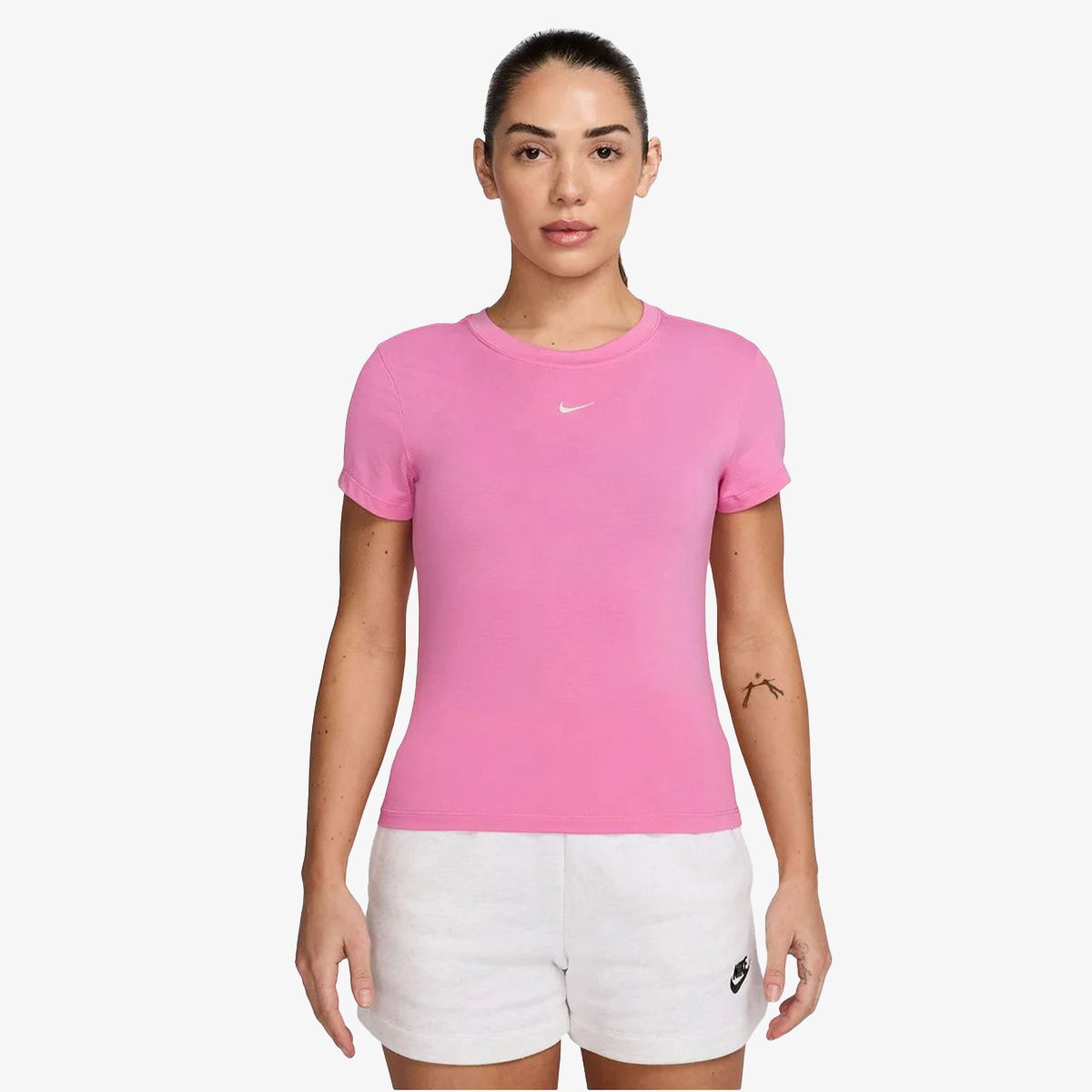 Тениска Nike CHLL KNT MD CRP T-Shirt Розово | FV5508-675, 1