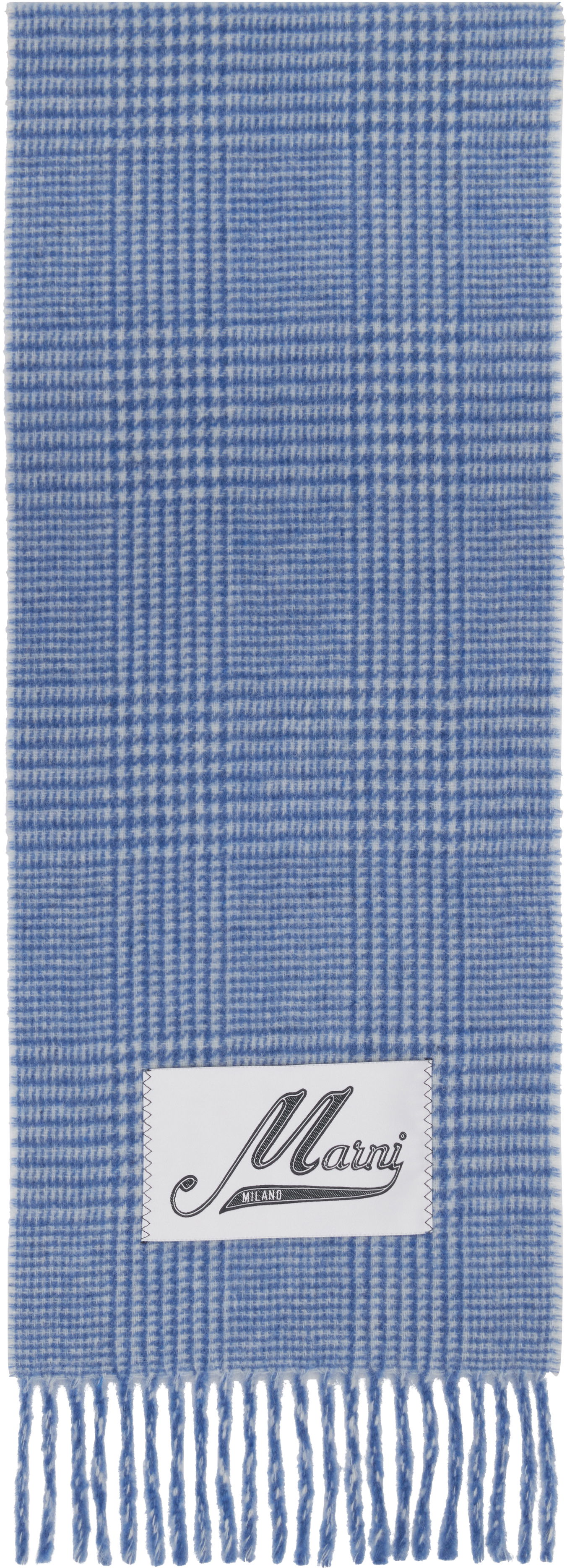 Шал Marni Wool Glen Plaid Scarf Синьо | SCMC0141Y0 UAW056, 0