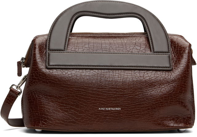 Isadora Croc-Embossed Top-Handle Bag
