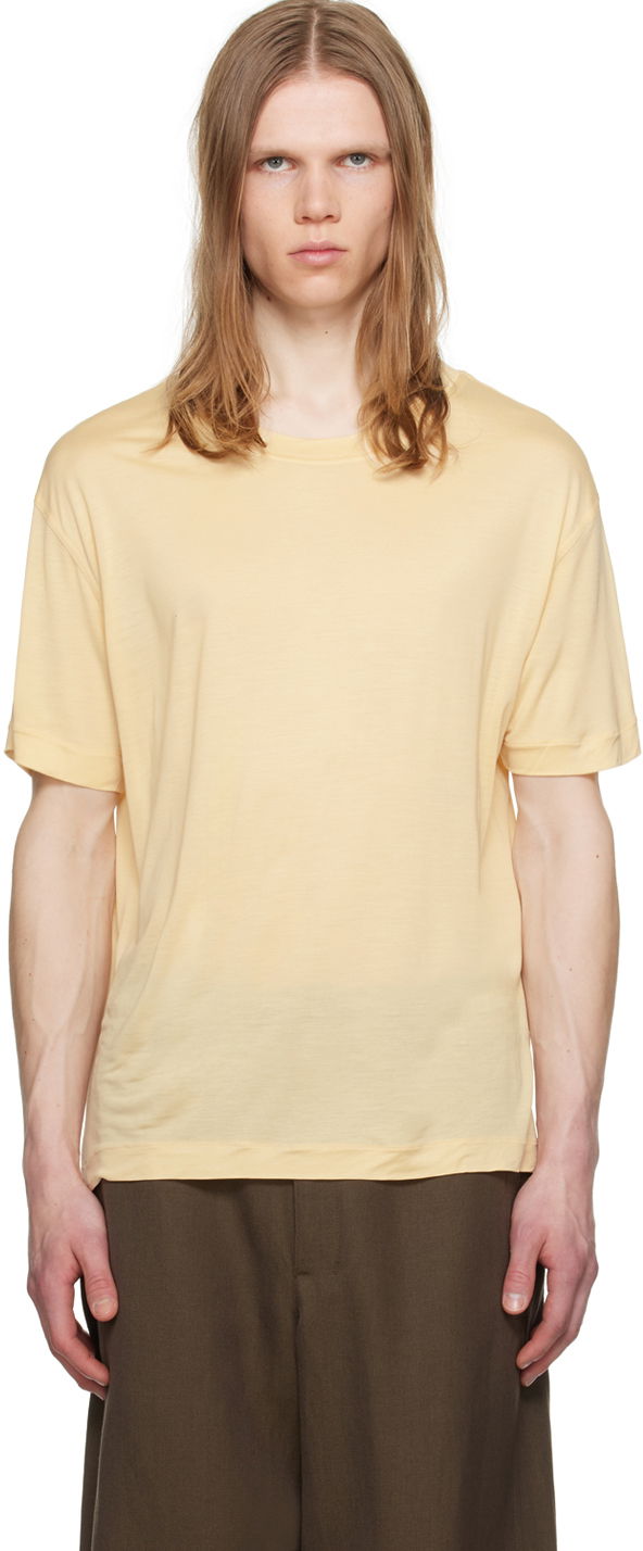 Тениска LEMAIRE Soft T-Shirt Жълто | TO1170 LJ1011