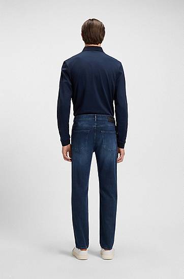 Дънки BOSS Maine regular-fit jeans soft-touch denim Синьо | 50550938, 1