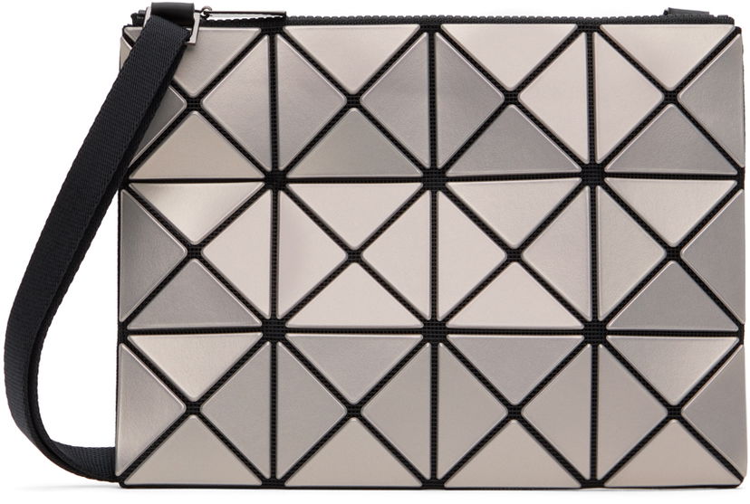 Чанта през рамо BAO BAO ISSEY MIYAKE Geometric Pattern Metallic Crossbody Bag Сиво | BB46AG626