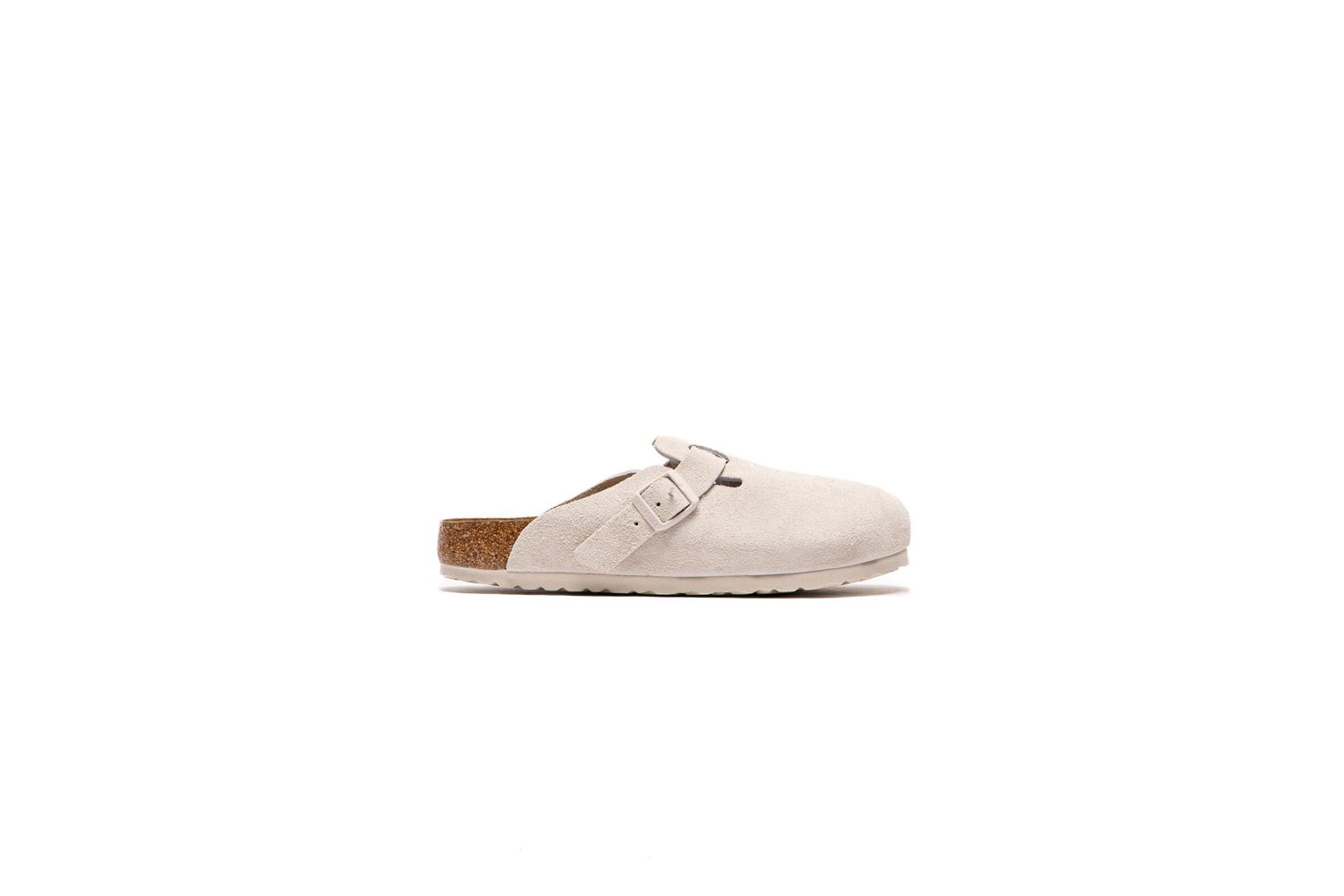 Кецове и обувки Birkenstock Boston Soft Footbed Suede Sandals Бяло | 1027667, 1