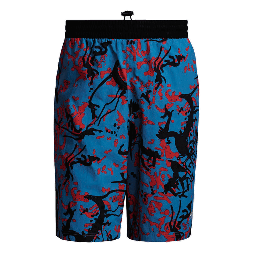 Къси панталони adidas Originals Allover Print Shorts Синьо | H09071