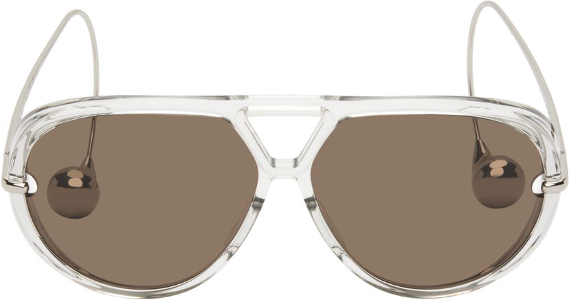 Слънчеви очила Bottega Veneta Aviator Sunglasses Сиво | BV1273S-009