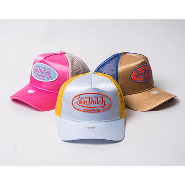 Шапка с козирка Von Dutch Trucker Cary Satin Lt.Blue/Gold Жълто | VD7030412, 3