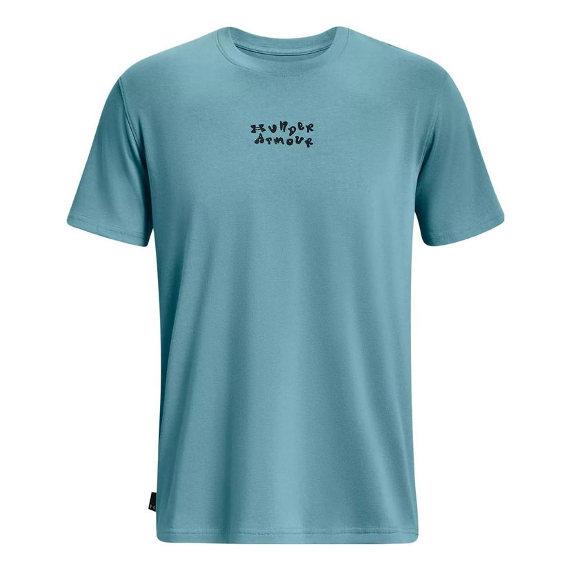 Тениска Under Armour Heavyweight Checkered T-Shirt Синьо | 1376837-400