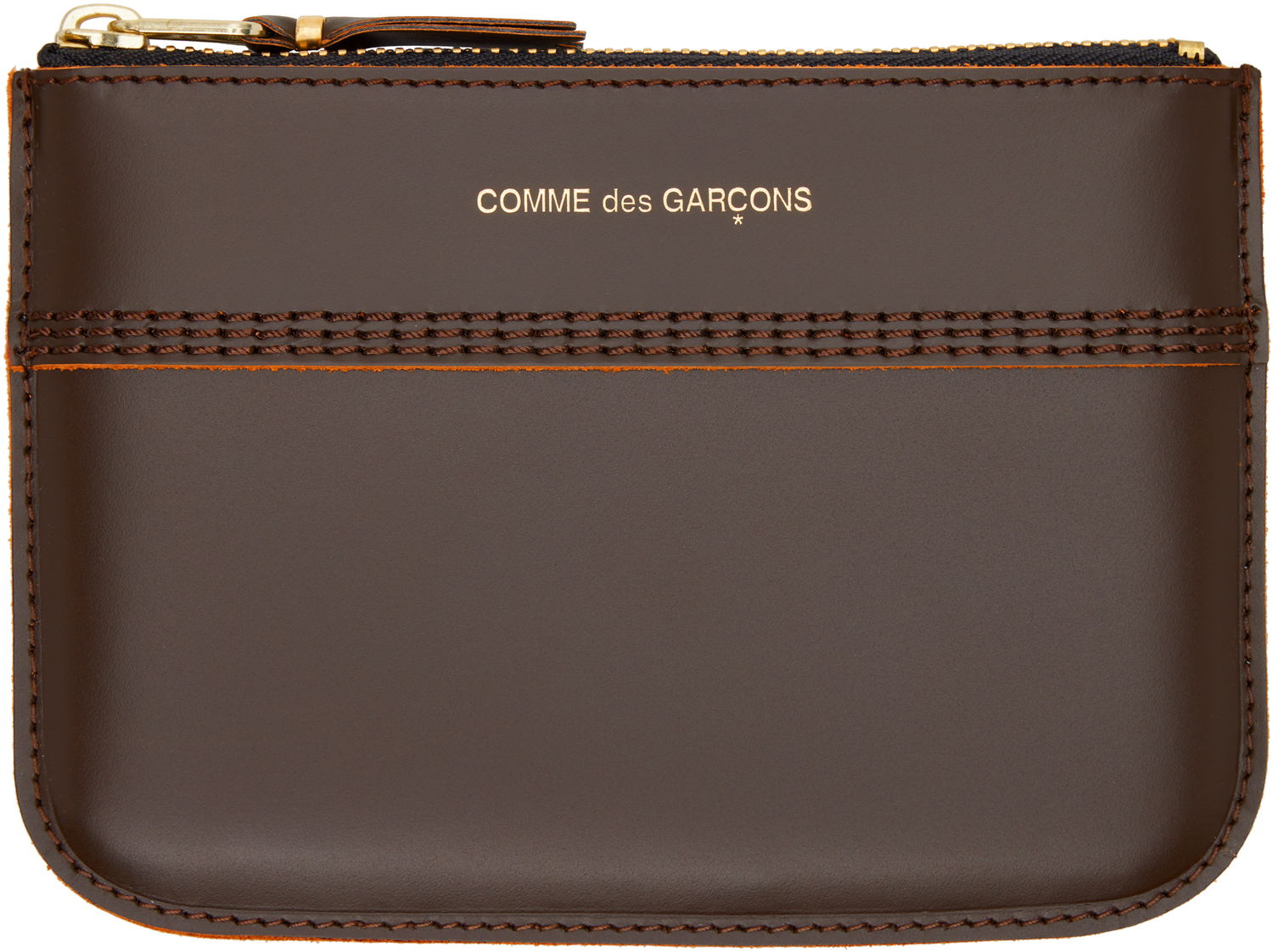 Портфейл Comme des Garçons COMME des GARCONS Triple Stitch Pouch Кафяво | SA8100TS, 0