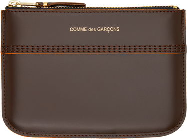 Портфейл Comme des Garçons COMME des GARCONS Triple Stitch Pouch Кафяво | SA8100TS, 0