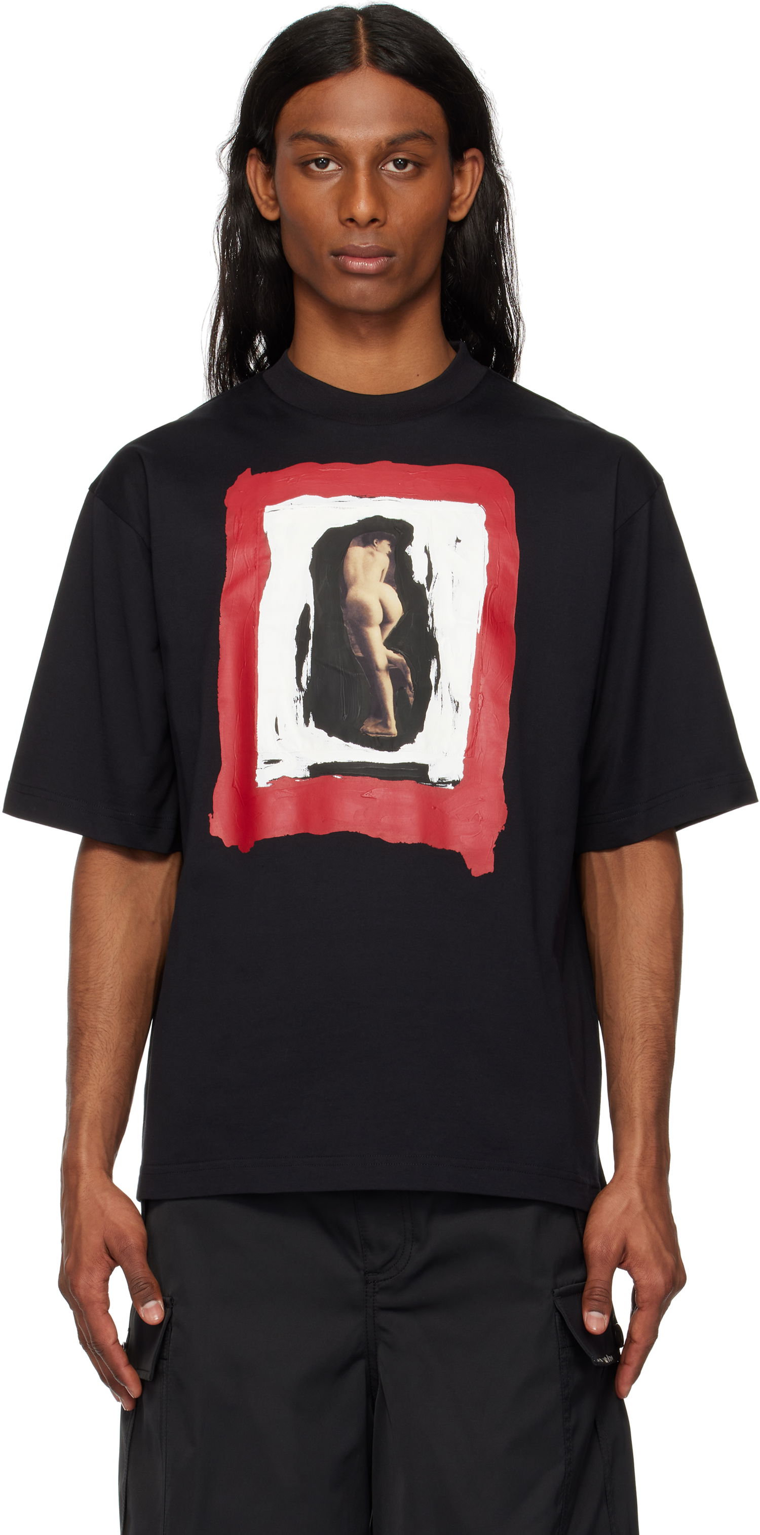 Тениска Marni Marni Nude Print T-Shirt Черно | HUMU0223OP USCX67, 0