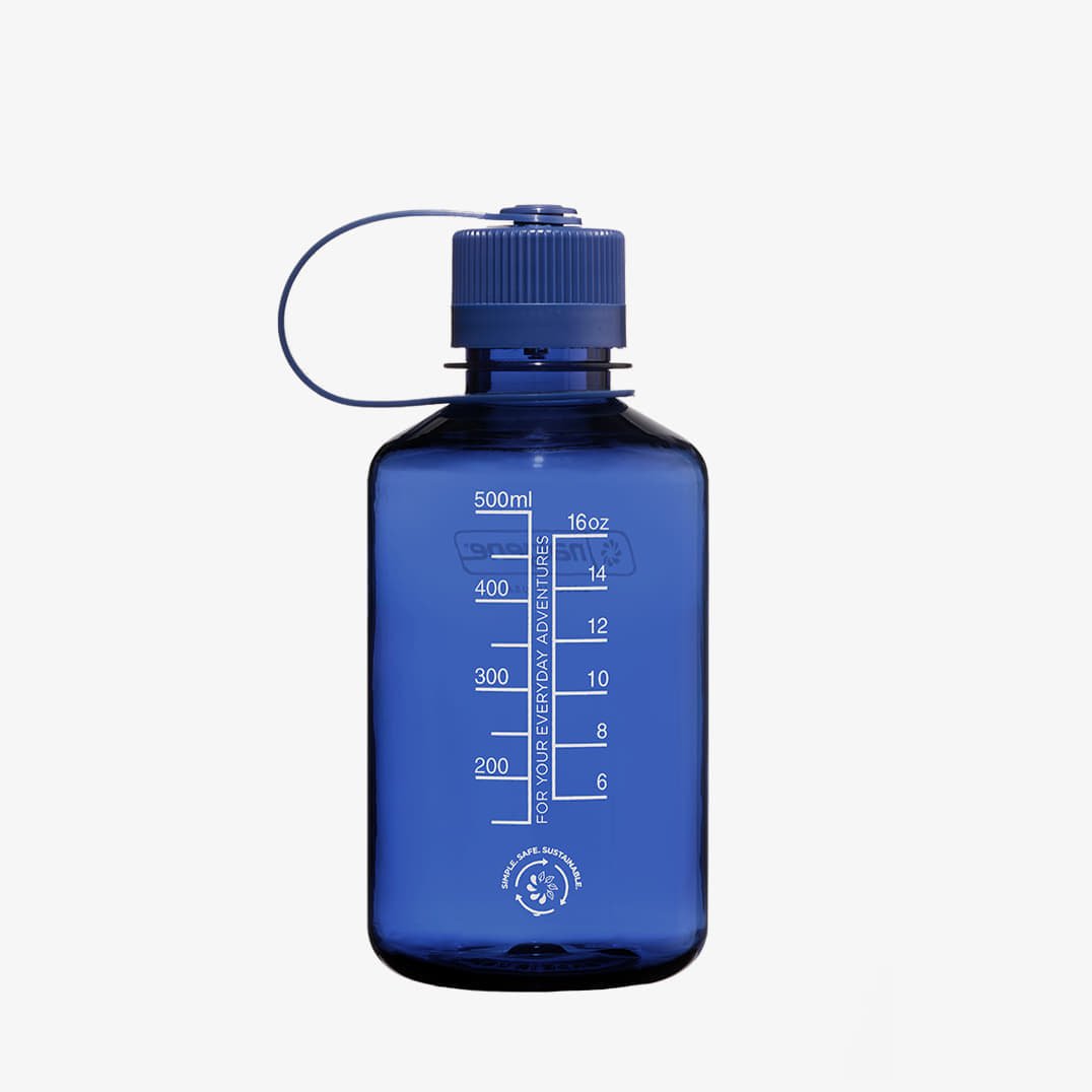 Бутилки за пиене Nalgene 500ml Narrow Mouth Sustain Water Bottle Синьо | 2021-0916, 0