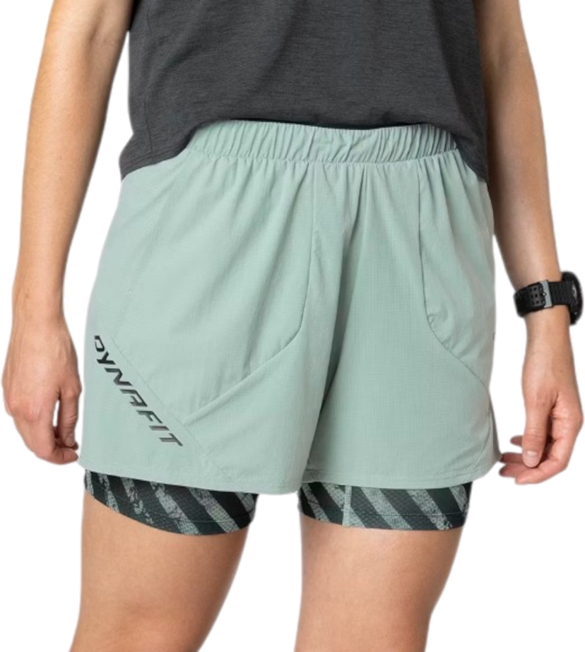 Къси панталони Dynafit Trail 2-in-1 Running Shorts Зелено | 08-0000071921-5421