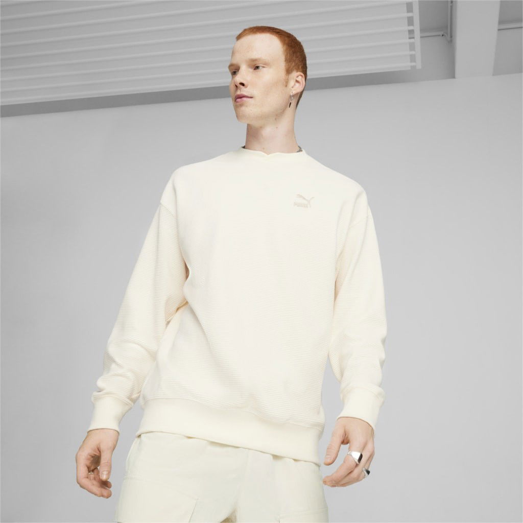 Суитчър Puma CLASSICS Waffle Crew M Бяло | 624253-66, 0