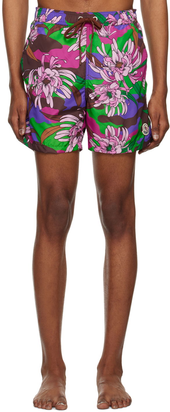 Бански Moncler Printed Swim Лилаво | I10912C00009596SQ, 0