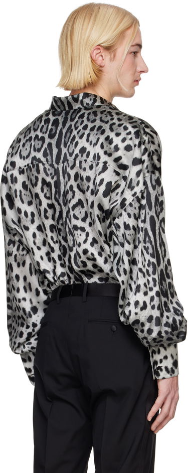 Риза Dolce & Gabbana Dolce&Gabbana Super-Oversize Leopard-Print Silk Shirt Бяло | G5MG0TIS1WT, 2
