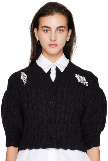 Обеци Simone Rocha Simone Rocha Pearl & Crystal Dagger Stud Earrings Бяло | ERG501 0913, 2