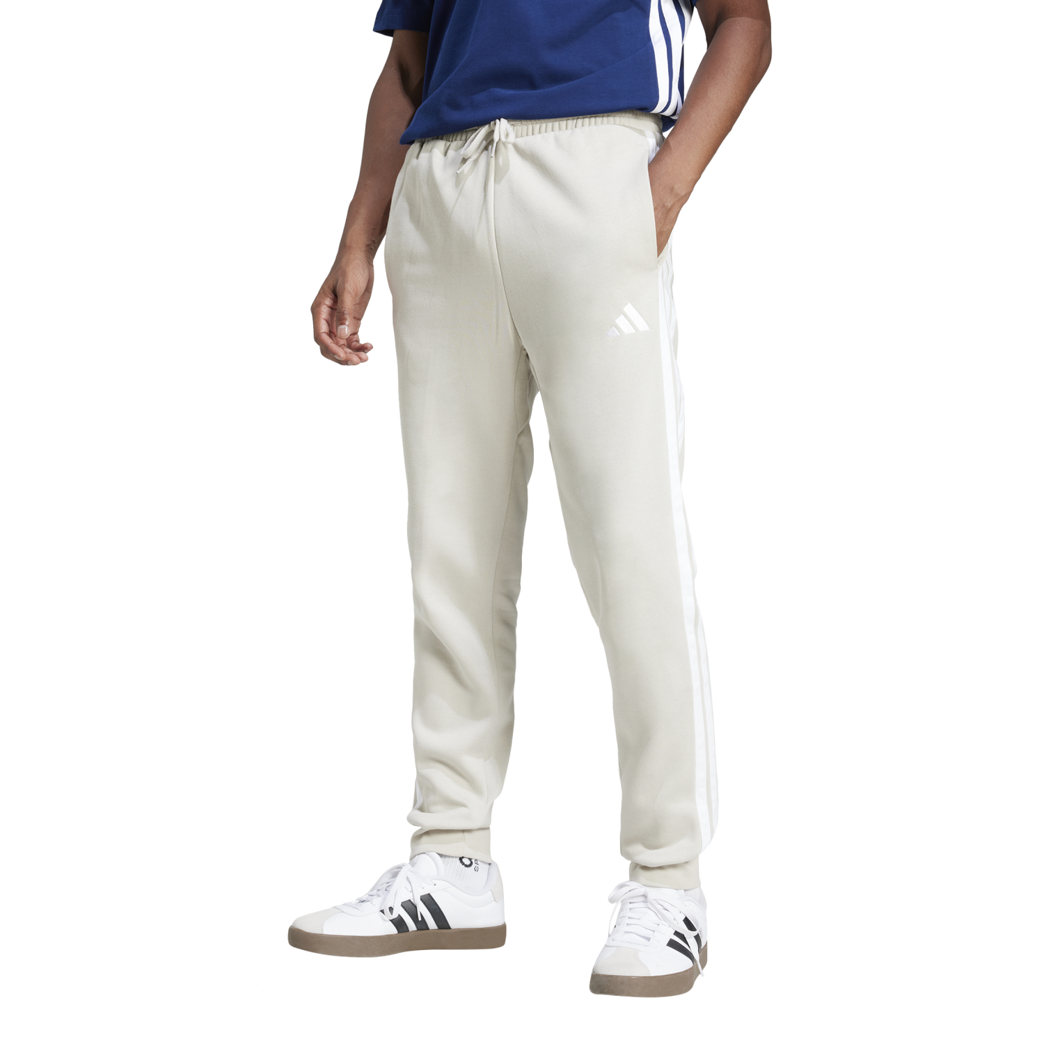 Спортни панталони adidas Performance 3-Stripes Fleece Track Pants Бежово | JE6317, 0
