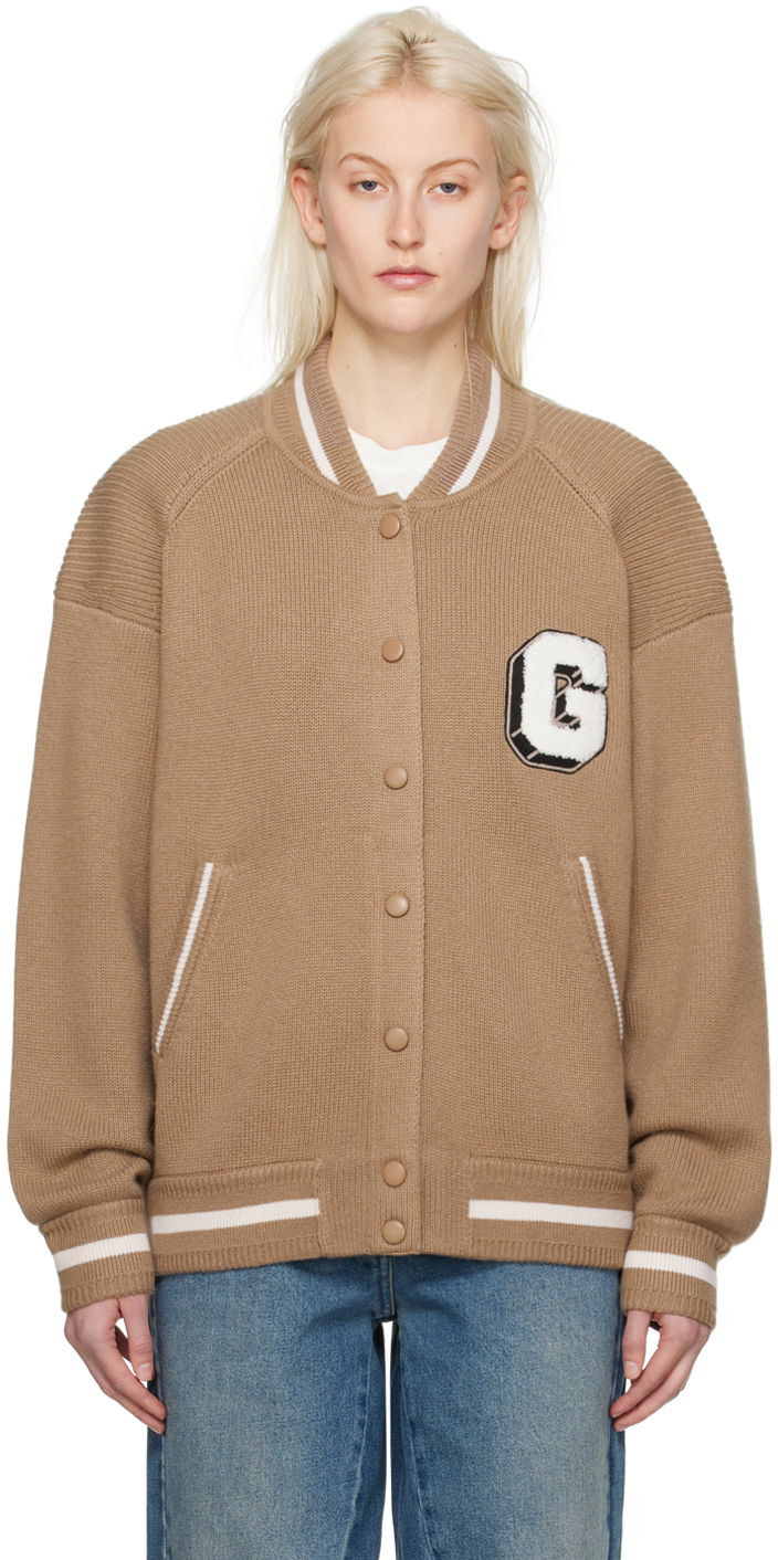 Яке бомбър Givenchy Appliqué Bomber Jacket Бежово | BW00N54ZKG250, 0