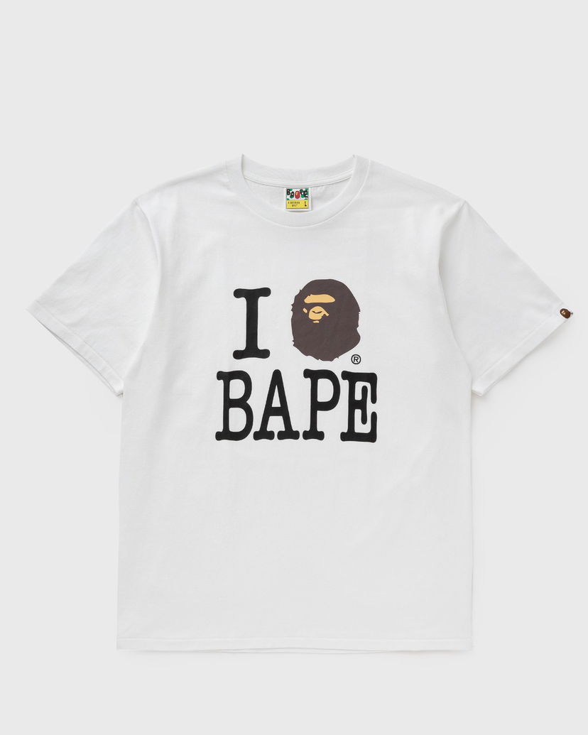 Тениска BAPE I LOVE BAPE TEE XXL Бяло | 001TEK801043MWHT