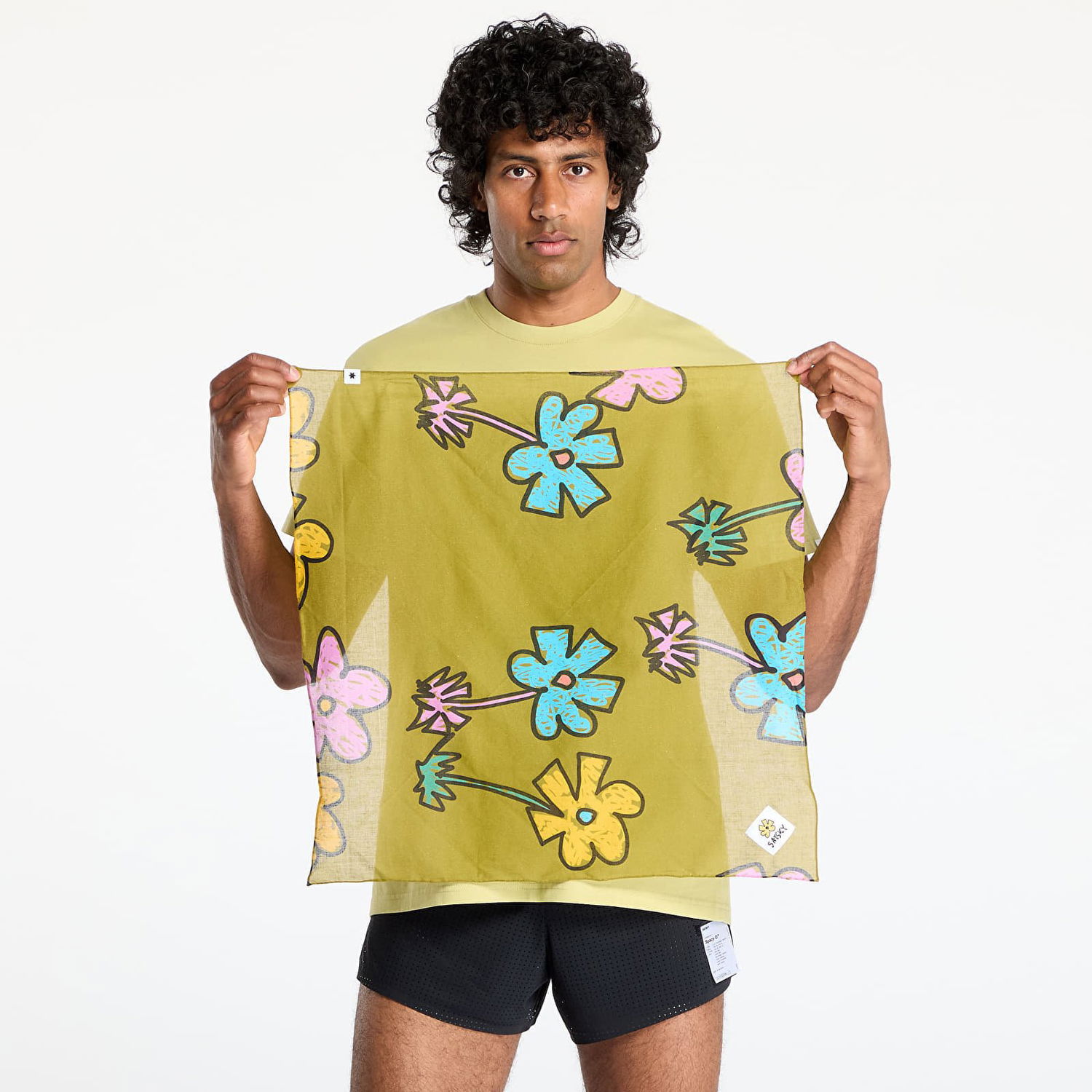 Шал Saysky SAYSKY Floral Print Bandana Зелено | LUASC03C1017, 0