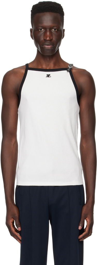 Потник Courrèges Courrèges Buckle Detail Tank Бяло | 124JDE068JS0070, 0