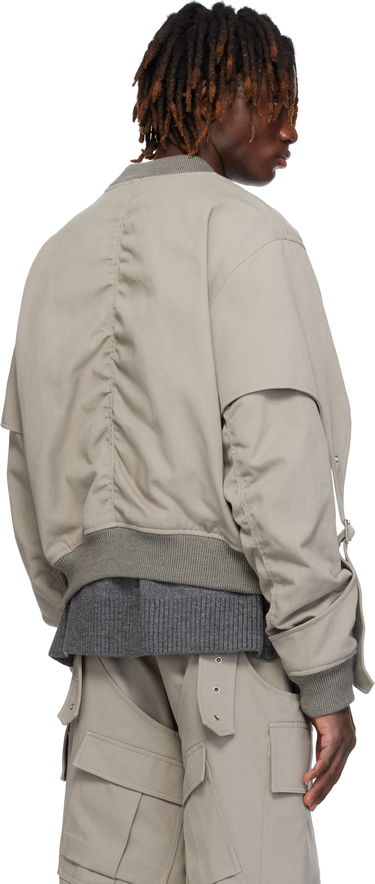 Яке бомбър We11done We11done Double Layered MA-1 Bomber Jacket Сиво | WD-JP0-25-032-U-GY, 2