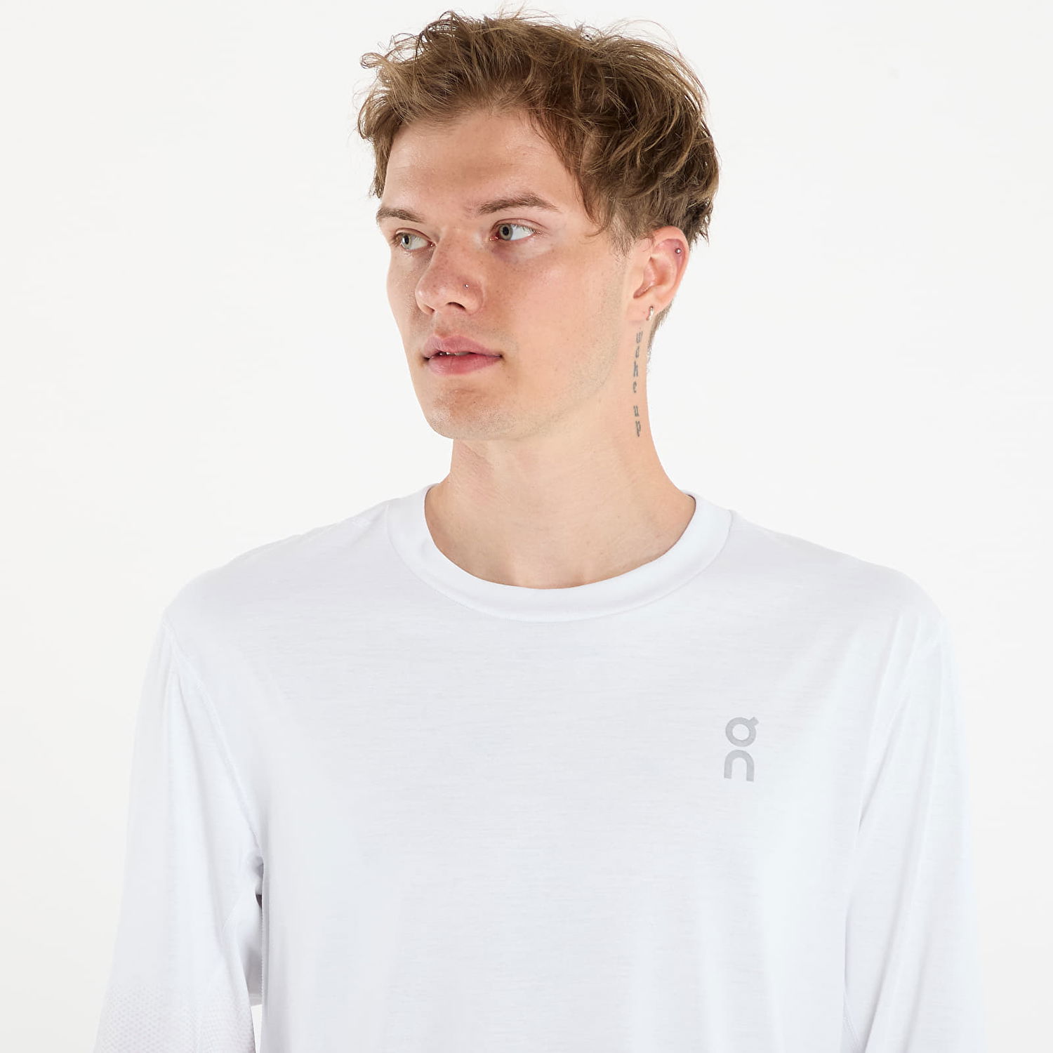 Тениска On Running Long Sleeve Training Graphic Tee Бяло | 1MF30510069, 1
