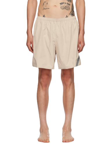 Къси панталони Acne Studios Beige Reflective Swim Бежово | BJ0020-