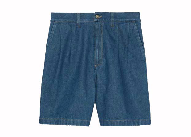 Къси панталони Gucci Lovelight Denim Shorts Blue Синьо | 710059 XDB3X 4447