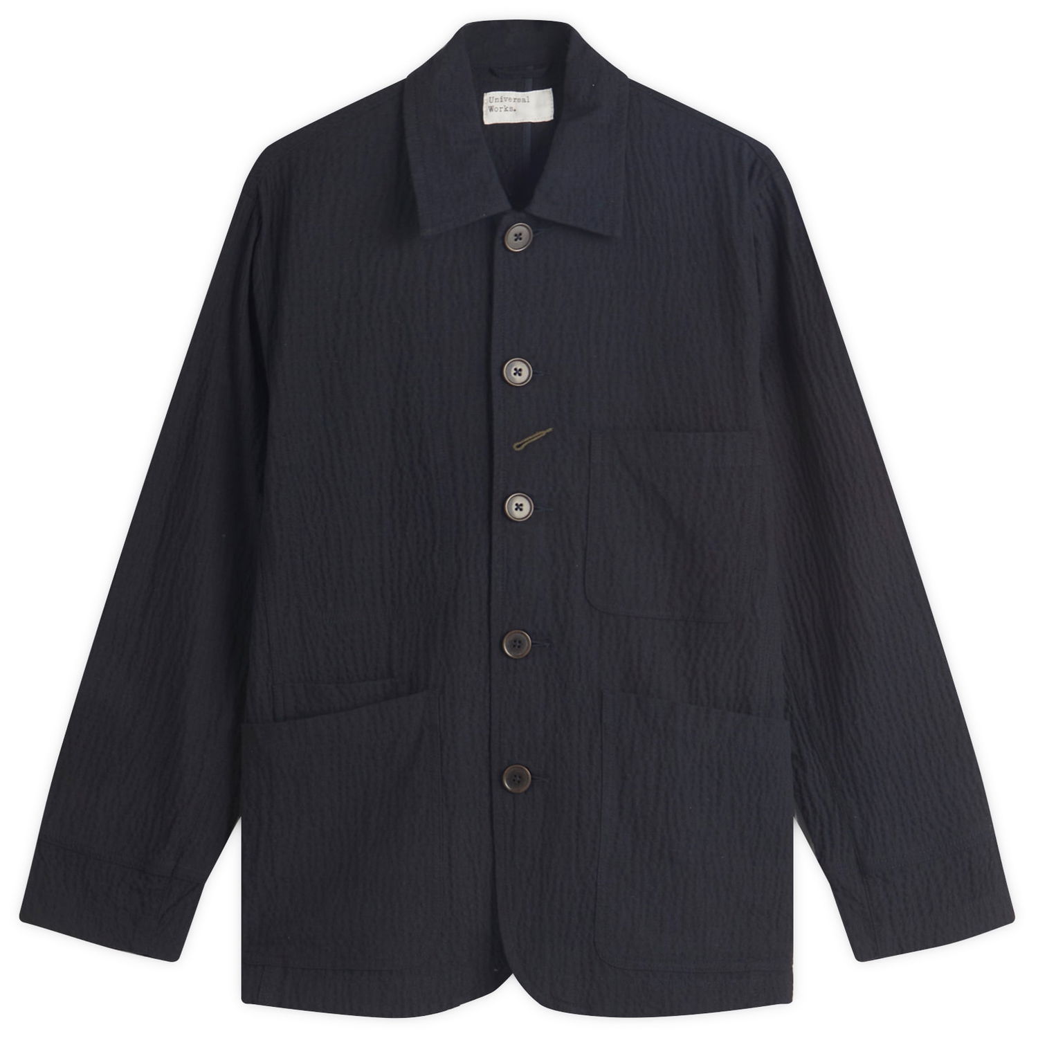 Яке Universal Works Bakers Jacket Seersucker Тъмно синьо | 32112-DKN, 0