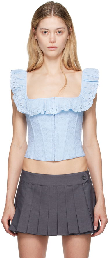 Потник GUIZIO Guizio Bettina Corset Tank Top Синьо | P24110W098, 0