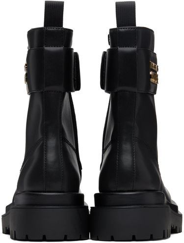 Кецове и обувки Versace Versace Jeans Couture Logo Hardware Boots Черно | E79VA3S64_E71570, 1