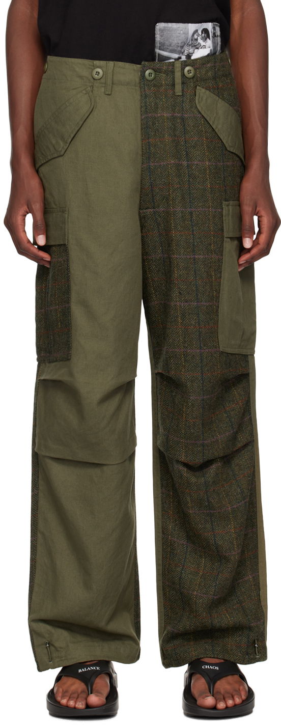 Карго панталони Maharishi Paneled Cargo Pants Зелено | 5335, 0