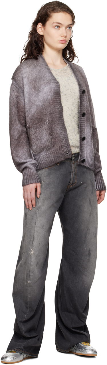 Пуловер Acne Studios Sprayed Finish Cardigan Бургунди | A60534-, 3