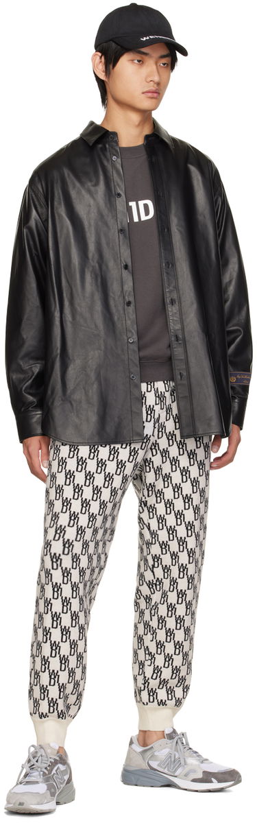 Спортни панталони We11done Patterned Tapered Lounge Pants Бяло | WD-KP9-20-102-U-IV, 3