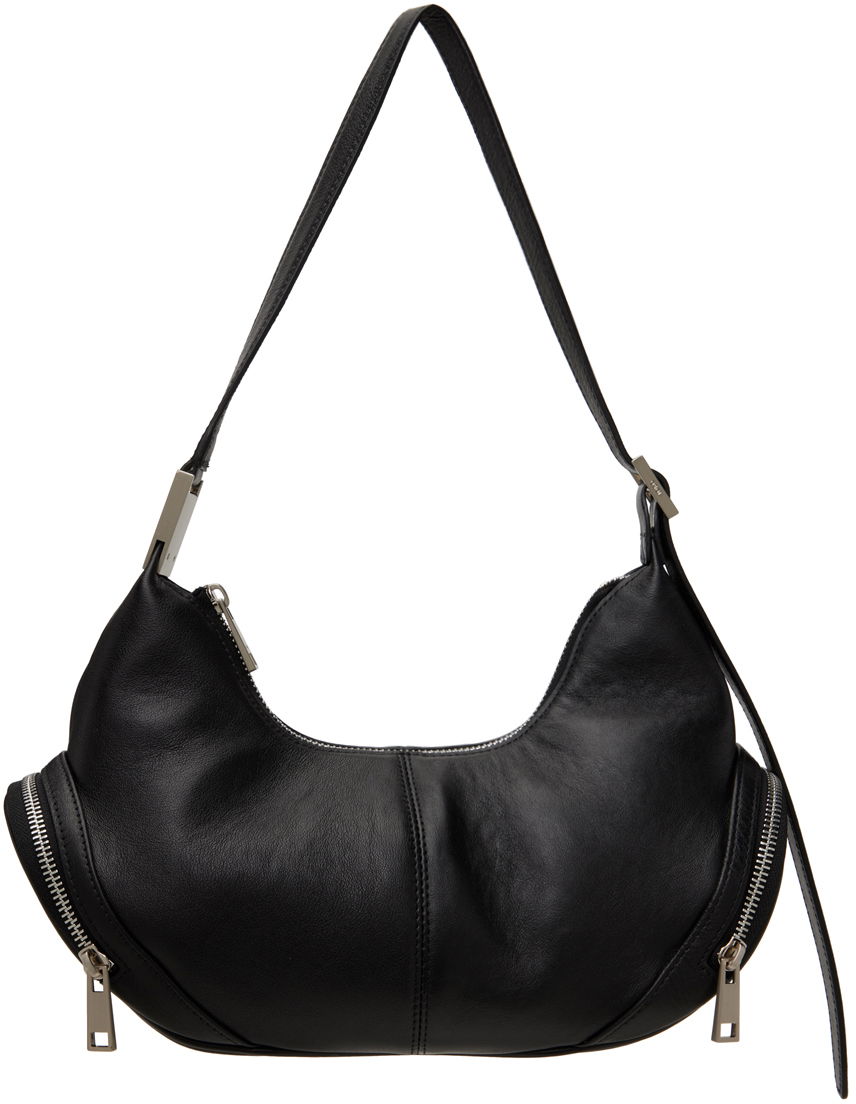 Чанта през рамо OSOI Leather Shoulder Bag With Side Pockets Черно | 24FWB03013001, 0