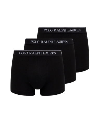 Боксерки Polo by Ralph Lauren Cotton Trunk - 3 Pack Черно | 714835885002