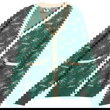 Пуловер BBC IceCream Monogram Knit Cardigan, Size Large Зелено | IC25333-GRN, 1
