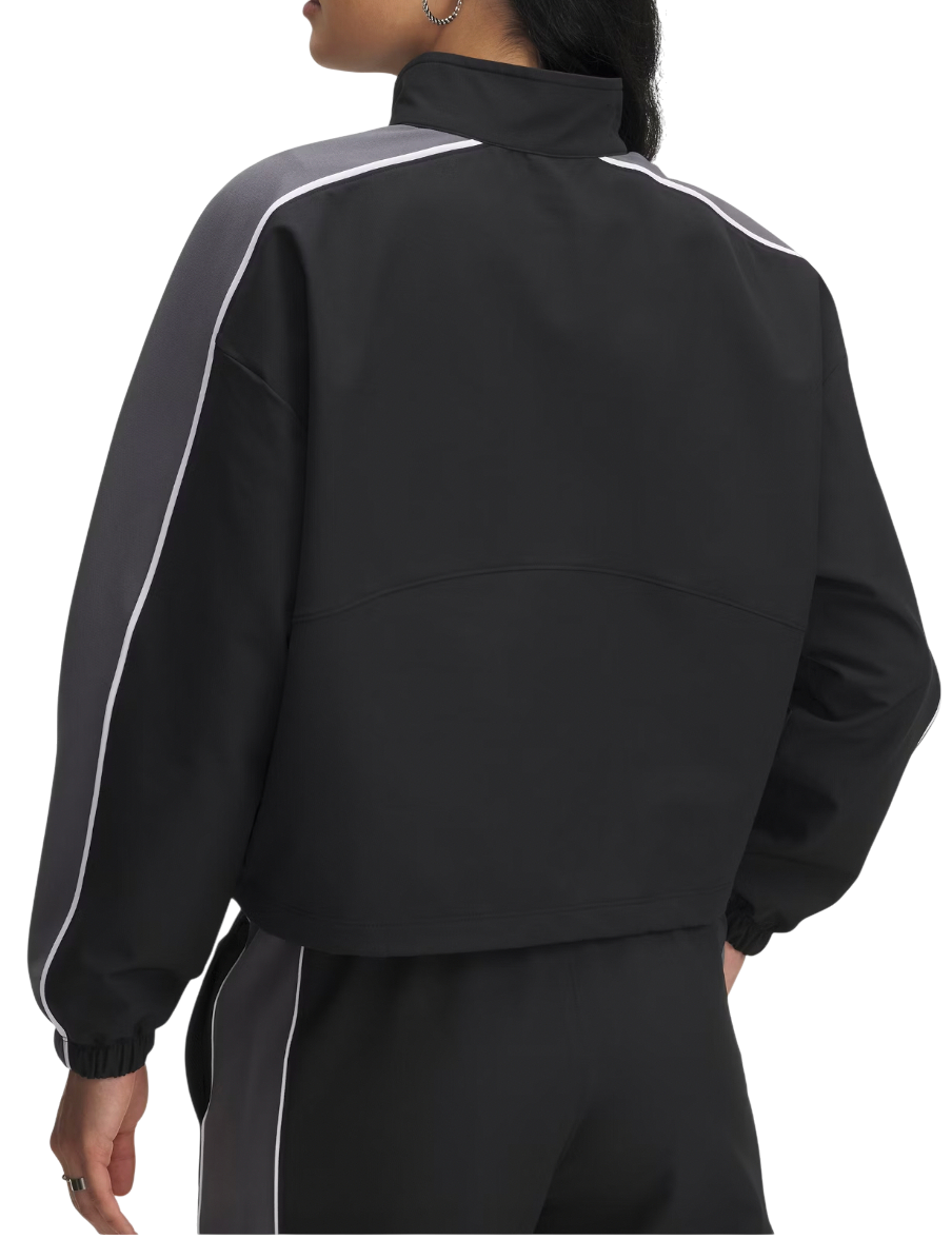 Яке Under Armour Rival Swoven Cropped Full-Zip Track Jacket Сиво | 6003715-003, 1
