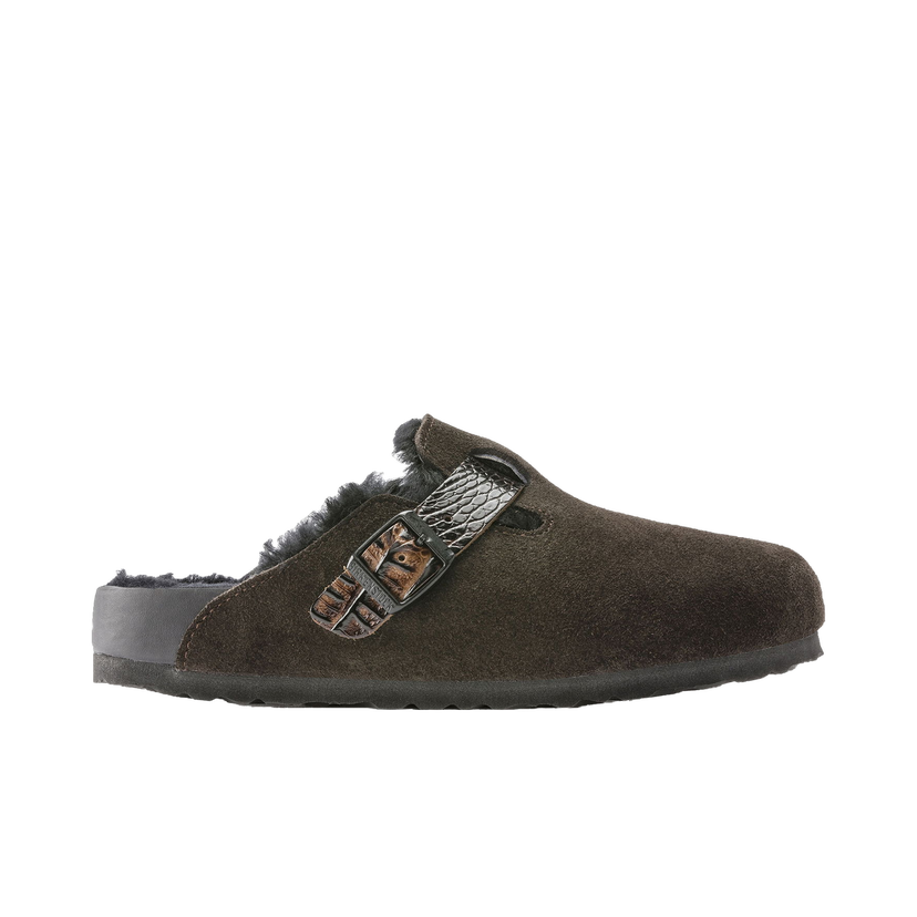 Кецове и обувки Birkenstock Boston Shearling Suede Кафяво | 1021094/1021100
