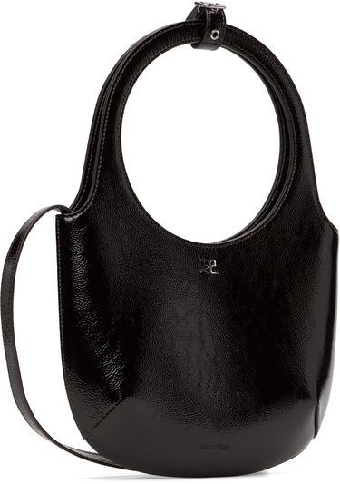 Чанта през рамо Courrèges Courrèges Holy Naplack Leather Shoulder Bag Черно | 325GSA102CR0043, 1