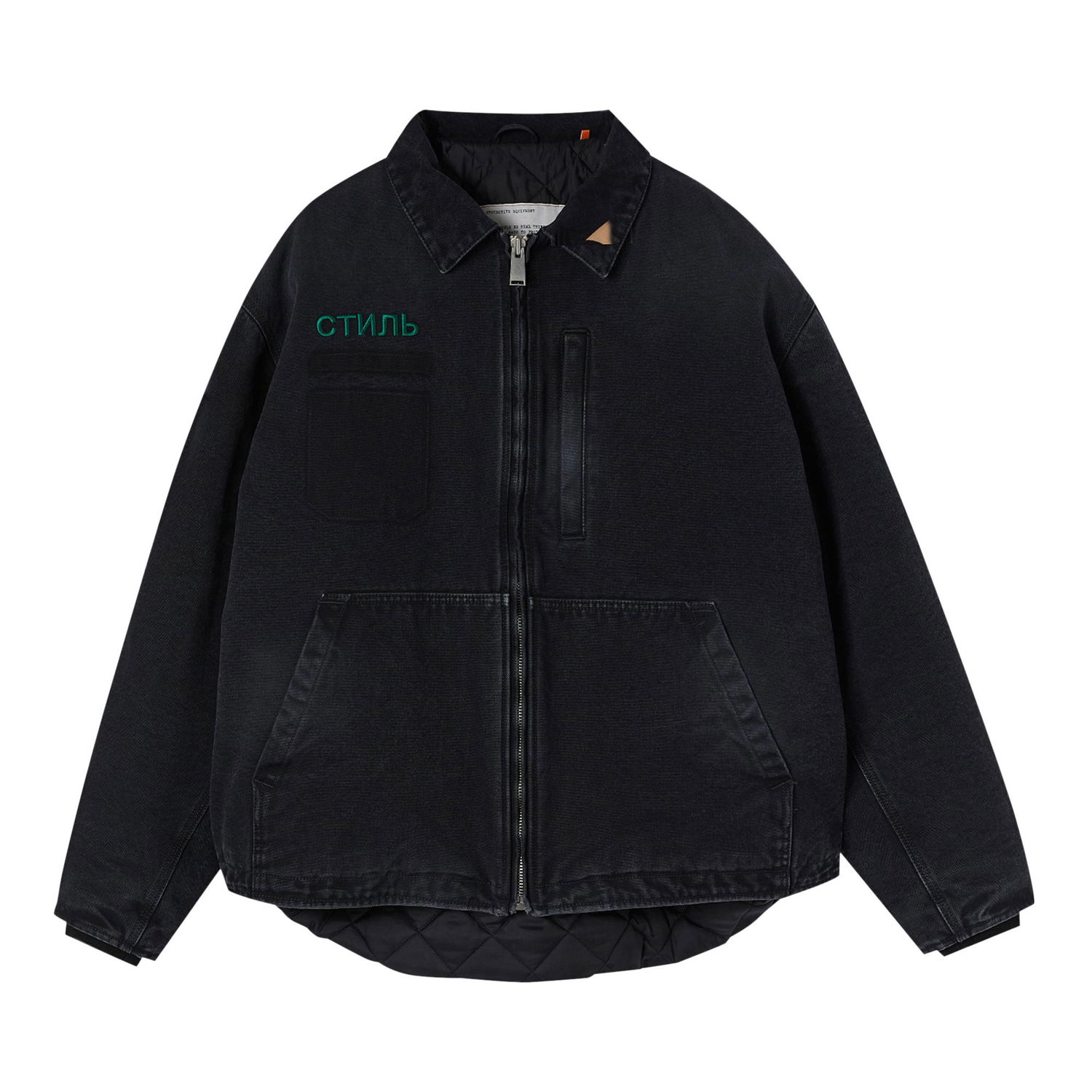 Яке HERON PRESTON CTNMB Canvas Pockets Jacket Черно | HMEA062F22FAB0011057, 1